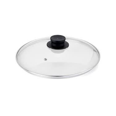 Imagem de Tampa de Vidro Multiflon com Pomel Preto - 26cm de Diâmetro