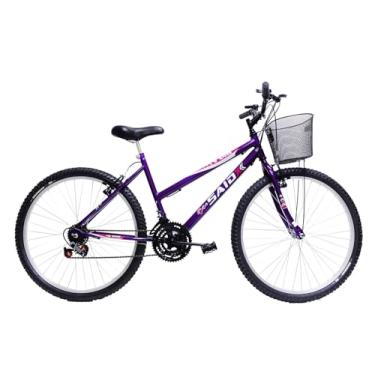 Imagem de Bicicleta de Passeio Saidx Bike Feminina, Aro 26 de 18 Marchas, Freio V Brake (Violeta)
