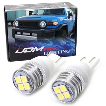 Imagem de iJDMTOY Lâmpadas de substituição para espelho lateral LED de alta potência Xenon White 4-SMD JDM compatíveis com Toyota FJ Cruiser 2007-2014
