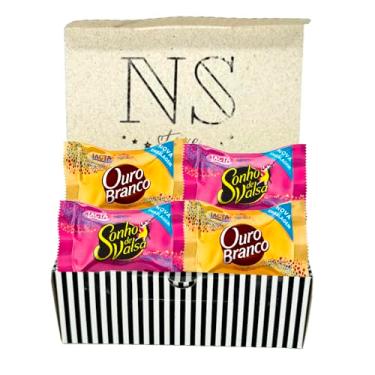 Imagem de Kit Lembrancinha com Bombons Lacta Sonho de Valsa e Ouro Branco