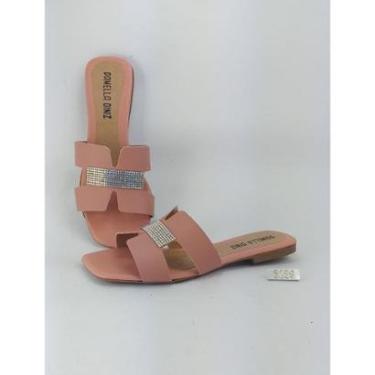 Imagem de Rasteirinha em X com detalhe em Strass-Feminino