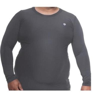 Imagem de Blusa Térmica Masculina Plus Size Uv50+ Segunda Pele Proteção Solar-Masculino