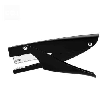 Imagem de Grampeador com grampeador pequeno grampeador de escritório para alicates de papel para grampos 24/6 26/6 placa de unha rotativa de metal portátil que economiza esforço (preto, 160 x 75 x 28 mm)