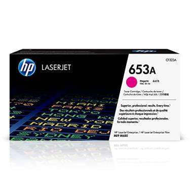 Imagem de Cartucho de toner magenta original HP 653A | Funciona com HP Color LaserJet Enterprise MFP Série M680 | CF323A