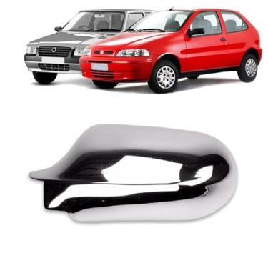 Imagem de Aplique Cromado para Capa Retrovisor Esquerdo Fiat Palio G2 2000-2006 Uno Fire Flex 2006-2013 - Shekparts