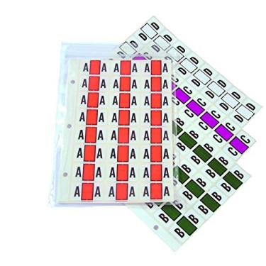 Imagem de Doctor Stuff - File Folder Labels, Alphabet Letters, Includes Ring Binder and Indexes, Ringbook Sheets, Jeter 5800 - JTAM Series Compatible Alpha Stickers, 15/16" x 1-5/8", 3120 Assorted Labels