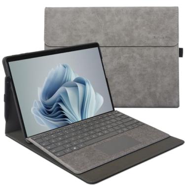 Imagem de xisiciao Capa para Microsoft Surface Pro 9 com TPU Soft Shell Compatível com Capa de Teclado Signature Design Ultral Fino e Leve Dissipação de Calor (Cinza)