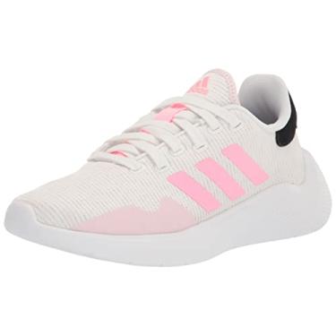 Imagem de adidas Tênis de corrida feminino Puremotion 2.0, Branco/Rosa/Quase Rosa, 41