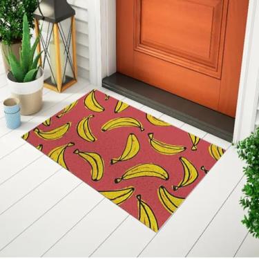 Imagem de Tapete Capacho Divertido e Criativo Para Porta Desenho Estampado Bananas Ca147