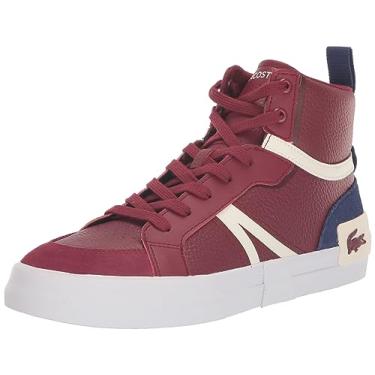 Imagem de Lacoste Tênis feminino L004, Borgonha/branco, 37