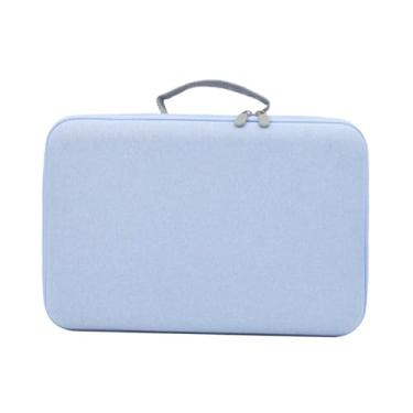 Imagem de IEUDNS Estojo de transporte de viagem para secador de cabelo, bolsa de armazenamento para secador de cabelo, bolsa de acessórios de proteção, bolsa de, Azul