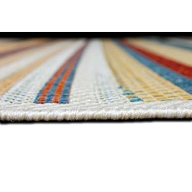 Imagem de Tapete Aurora Retangular de 50X80 cm, Cor Multicolorido, Edantex.