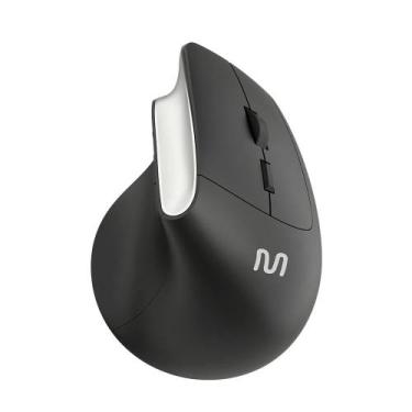 Imagem de Mouse sem Fio USB Vertical MS800, Clique Silensioso, 1600dpi, Preto, M