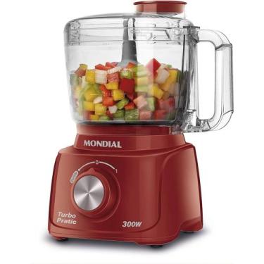 Imagem de Mini Processador Mondial Turbo Pratic MP-16-R Vermelho - 110V, 110V