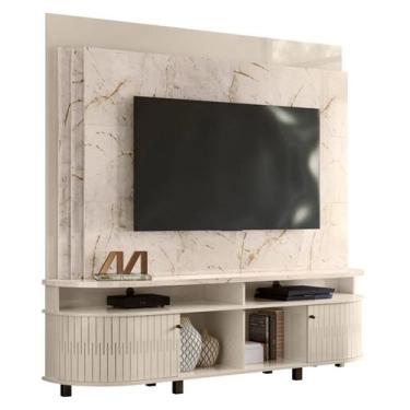 Imagem de Home Theater Daytona Tvs Até 65 Da Madetec, Calacata Off White Cód. 65