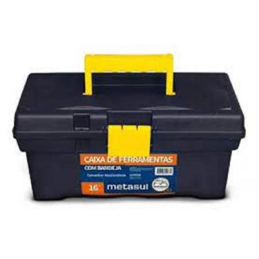 Imagem de Caixa de ferramenta standard 16 pol com bandeja metasul - UTILITY