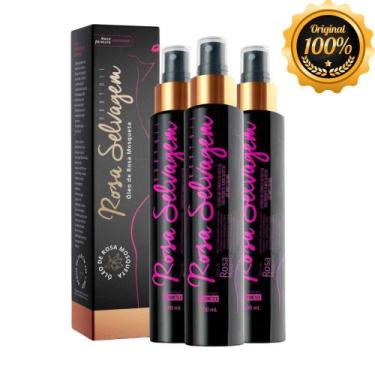 Imagem de Kit 3 Un Óleo Corporal de Rosa Mosqueta Rosa Selvagem 100ml