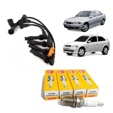 Imagem de Kit Cabos E Jogo De Velas Vectra Astra Zafira 2.0 2.2 16v - ngk - ilm