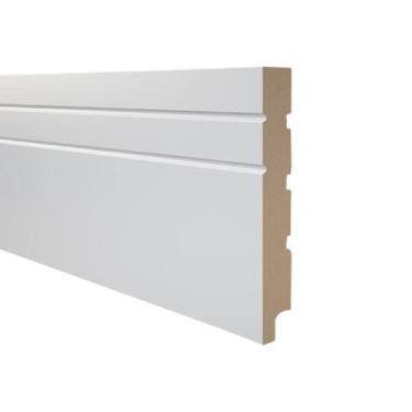 Imagem de Rodapé de MDF Durafloor Essencial E-01 Branca Polar 200mm x 18mm x 210