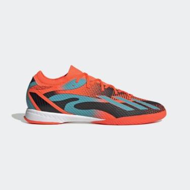 Imagem de Chuteira Indoor Masculina Speedportal Messi.3 Adidas Laranja, Tmsoor, 