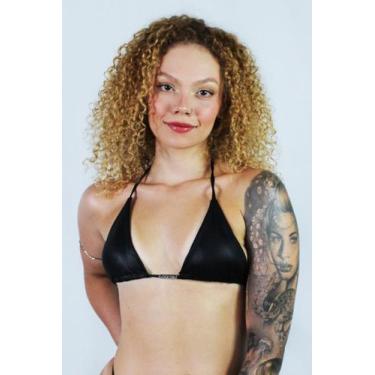 Imagem de Biquíni Cortininha Feminino Cirrê Premium Liso Com Bojo - RAVEUP, P