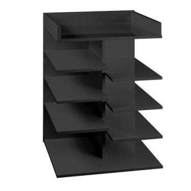 Imagem de Mesinha de Apoio Canto de Sala Quarto Mesa Lateral Preto - Móveis C.