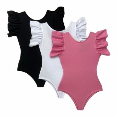 Imagem de Body Infantil Frufru Babado Tendência Modinha Meninas Luxo - Ak Fashio