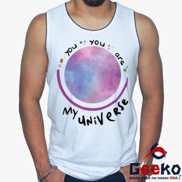 Imagem de Regata Coldplay 100% Algodão You You Are My Universe Rock Alternativo 