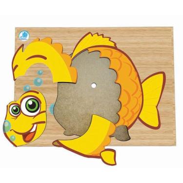 Imagem de Super Quebra-Cabeça Infantil Peixe - Simque