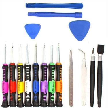 Imagem de Kit Ferramenta Abrir Celular Notebook Profissional Completo - LooMark