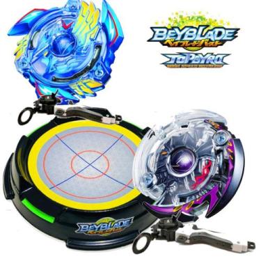 Imagem de Arena Beyblade B-34 Valtryek vs B-42 Doomscizor e Lançadores - Top Gyr