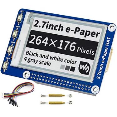 Imagem de Módulo e-Paper de 2,7 polegadas, 264 x 176 resolução 3,3 V/5 V duas cores E-Ink Display epaper tela módulo interface SPI para Raspberry Pi 4B/3B/3B+/2B/Zero/Zero W, Jetson Nano suporta atualização completa