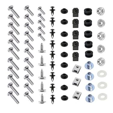 Imagem de Possbay Kit completo de parafusos de carenagem para motocicleta, parafusos de para-brisas para Honda CBR600RR F5 2007 2008 2009 2010 2011 2012 Kits de montagem arruelas fixações