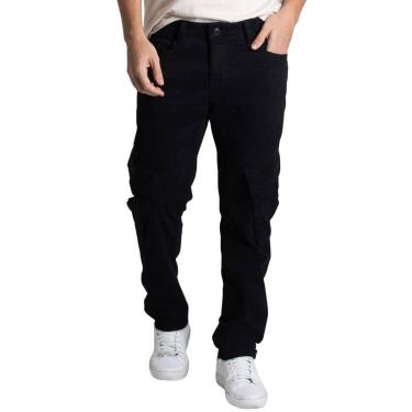 Imagem de Calça Sarja Sawary Cargo - 278182 - BLACK 46-Masculino