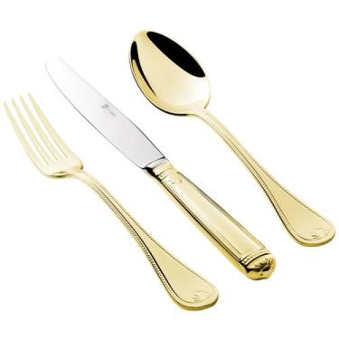 Imagem de Faqueiro St. James 101 Peças Pérola Dourado - St James