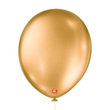 Imagem de Balão de Festa Metallic - Dourado - Balões São Roque - Rizzo Balões, 1