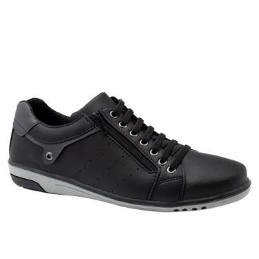 Imagem de Sapatenis Masculino Ziper Elastico Calce Facil Casual 717 - Starfox, P