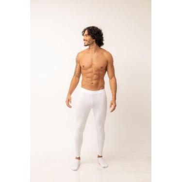 Imagem de Calça Térmica Masculina Segunda Pele Esportiva Compressão Proteção Sol