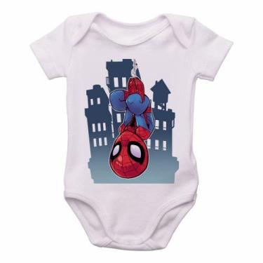 Imagem de body nenê criança roupa bebê Spider Man homem aranha - Empório Dutra, 