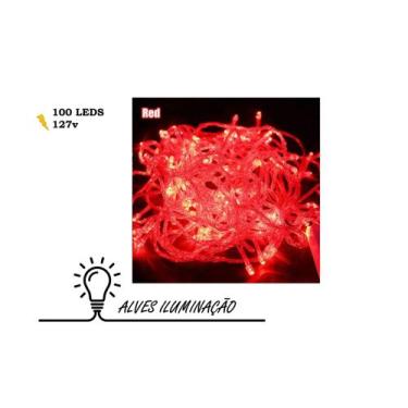 Imagem de Pisca Pisca de 100 Leds 8 Funções 10 metros 127v para Decoração - ALVE
