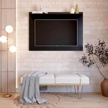 Imagem de Painel columbia 01 prateleira p/ tv ate 50 pol. - PIPPAWEB, Preto