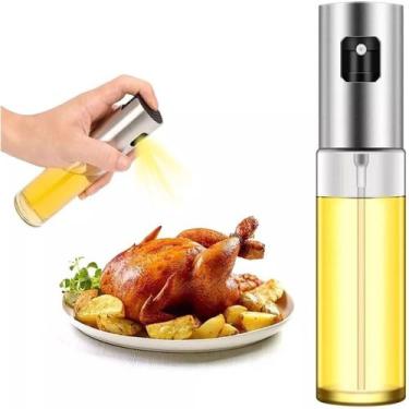 Imagem de Spray de azeite multiuso borrifador vidro inox - Utimix Importadora D2