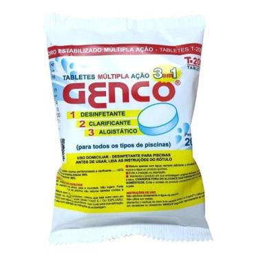 Imagem de Pastilha Genco 200 Gr Cloro Estabilizado Multiacao 3x1 Und