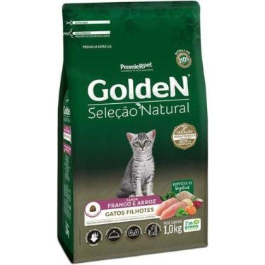Imagem de Ração Golden Seleção Natural Gatos Filhotes Frango & Arroz 1kg - Premi