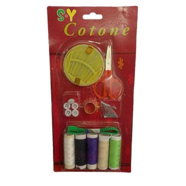 Imagem de Kit Costura Agulhas e Linhas 28 Agulhas 10 Alfinetes