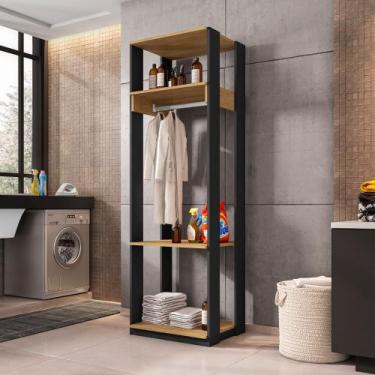 Imagem de Closet Guarda Roupa Aberto Com Prateleira E Cabideiro Titan - Móveis L
