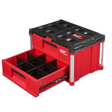 Imagem de Maleta Caixa Modular 2 Gavetas 56,4x41,4x36,3cm Packout 48228442 Milwa