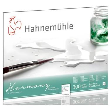 Imagem de Bloco Aquarela Hahnemühle Harmony 300gr 24x30cm Textura Satinada 12 Fo
