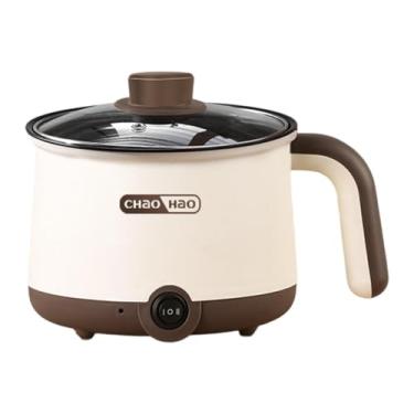 Imagem de YWJLQH Hot Pot elétrico macarrão fogão mini ramen fogão mini panela para mingau shabu shabu, Sem Vaporizador