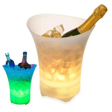 Imagem de Balde de Gelo Caixa de Som Bluetooth Led RGB 5 Litros Alto Falante Spe